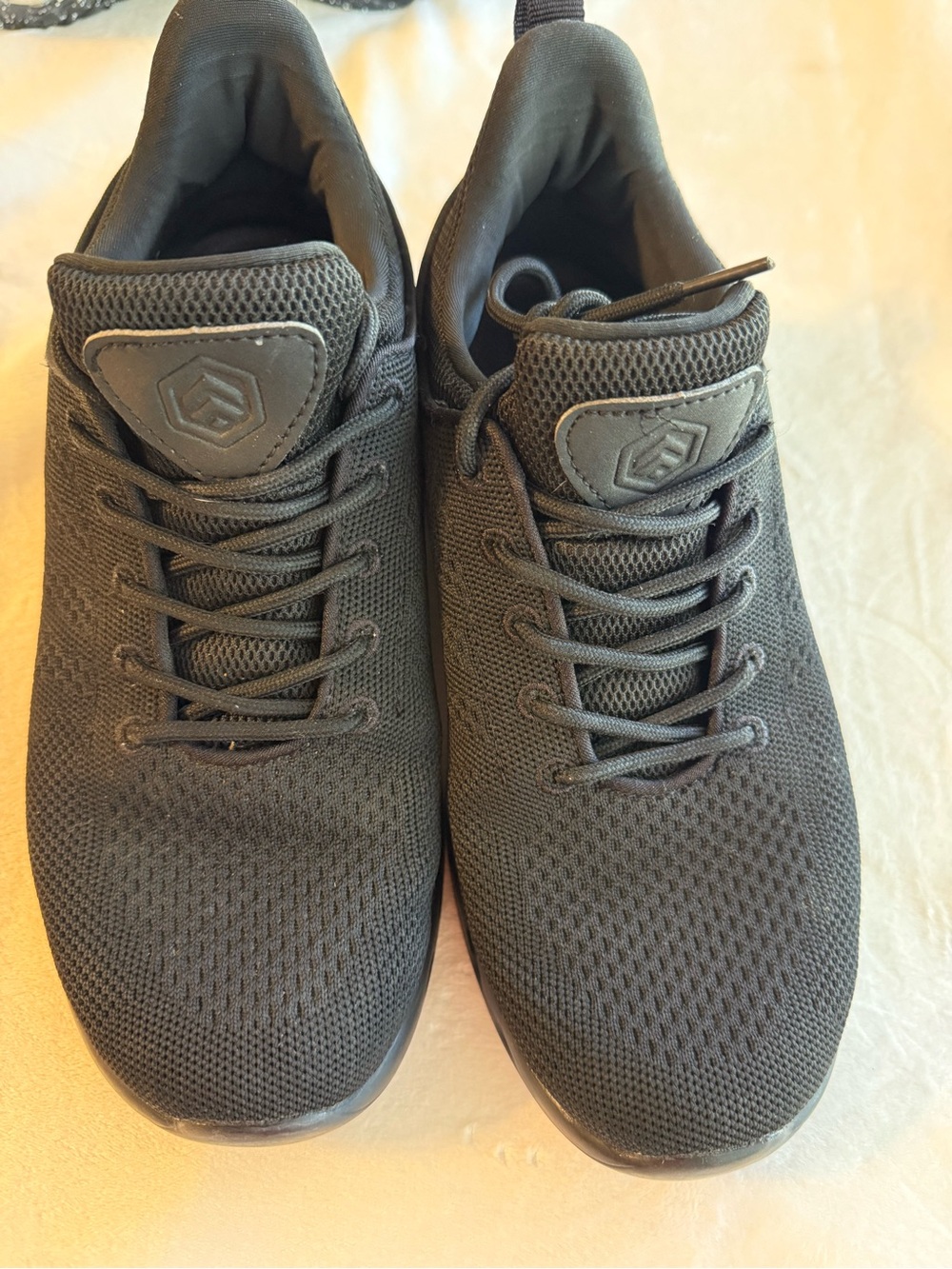 Women's Black Mesh Athletic Sneakers - Unbranded